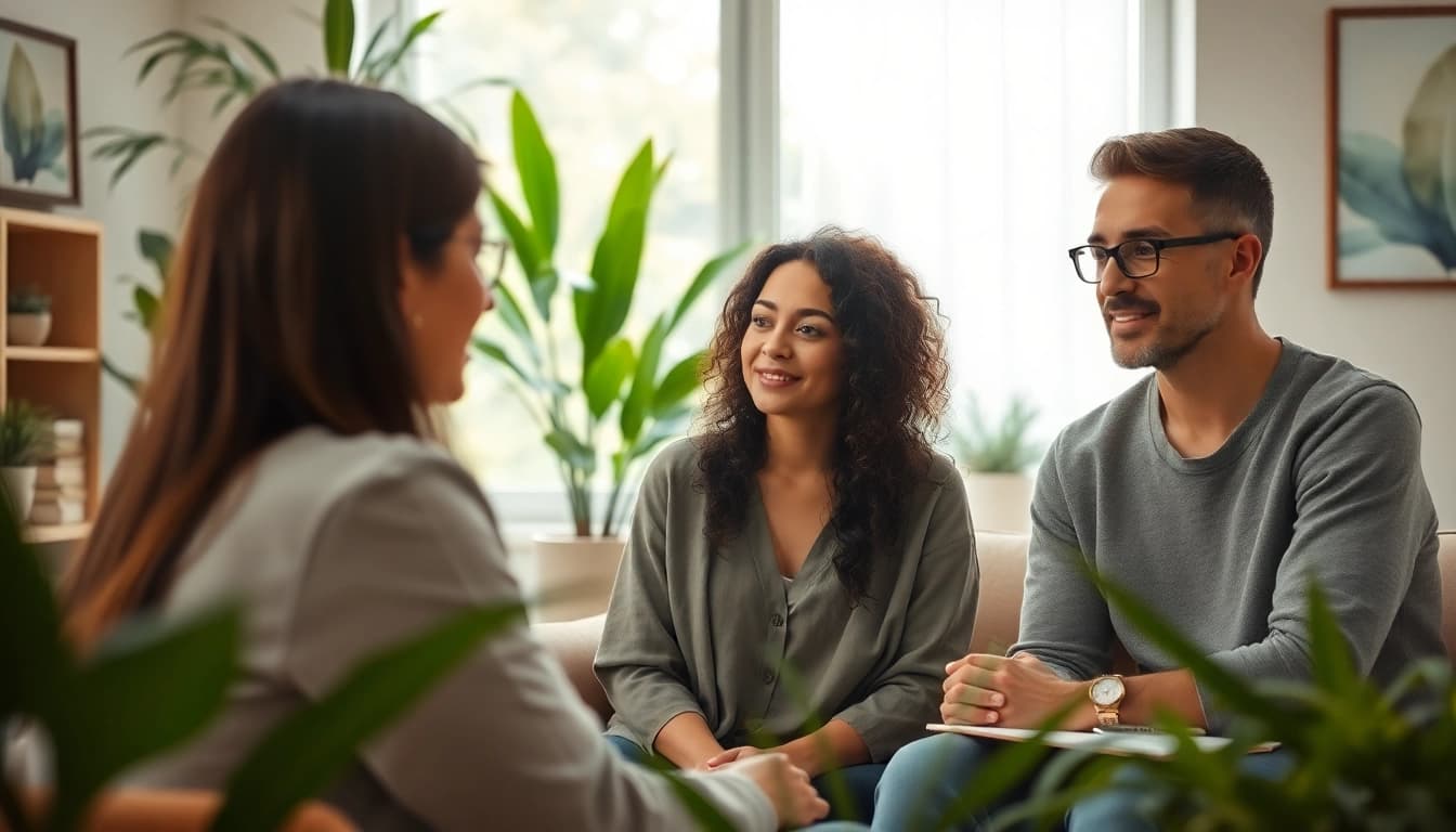 Engaging scene reflecting mental health tips in a supportive therapy environment.