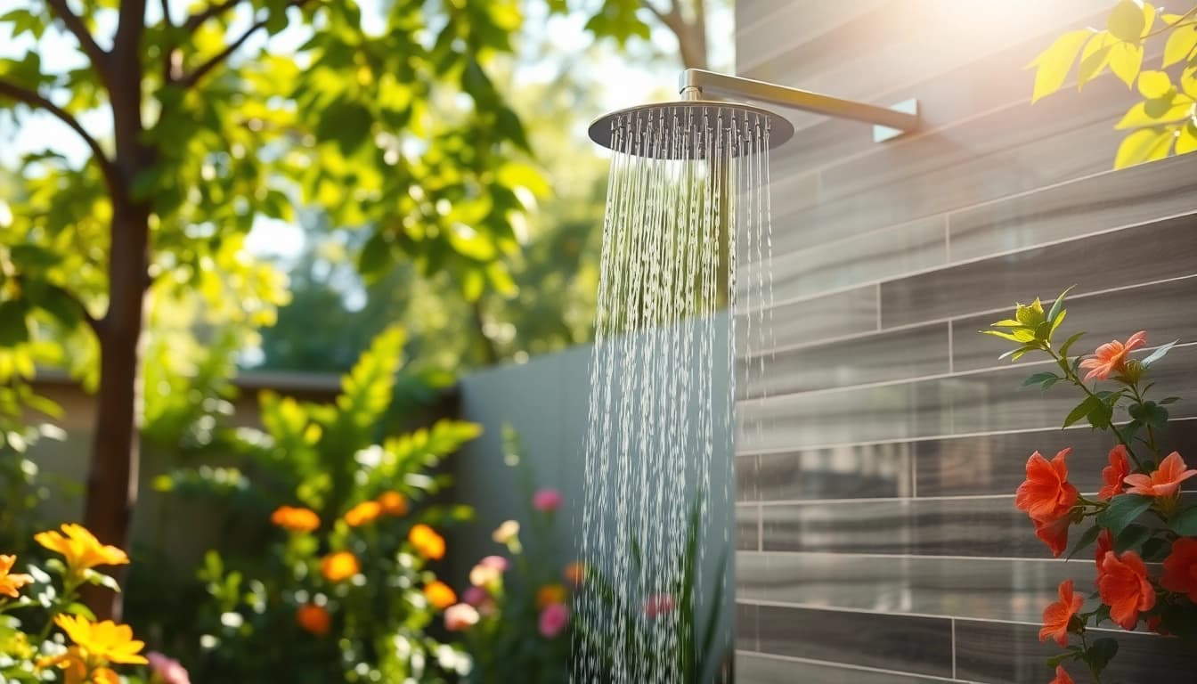 Enjoy a refreshing sunny shower USA Inc experience surrounded by nature’s beauty.