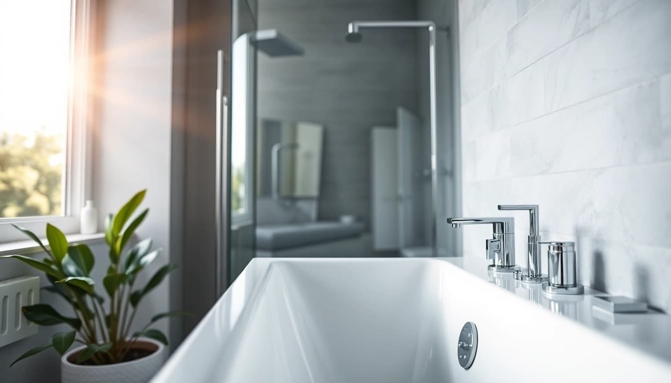Erleben Sie die Eleganz der sonni Duschkabine in einem modernen Badezimmer.