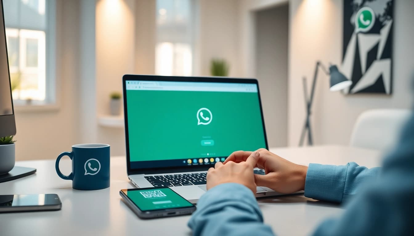 在專業辦公室中探索 whatsapp網頁版 與現代桌面設置的整合。