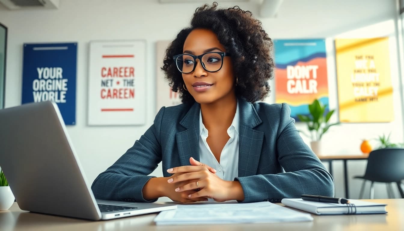 Ideal career assessment session showcasing a professional exploring options for growth.