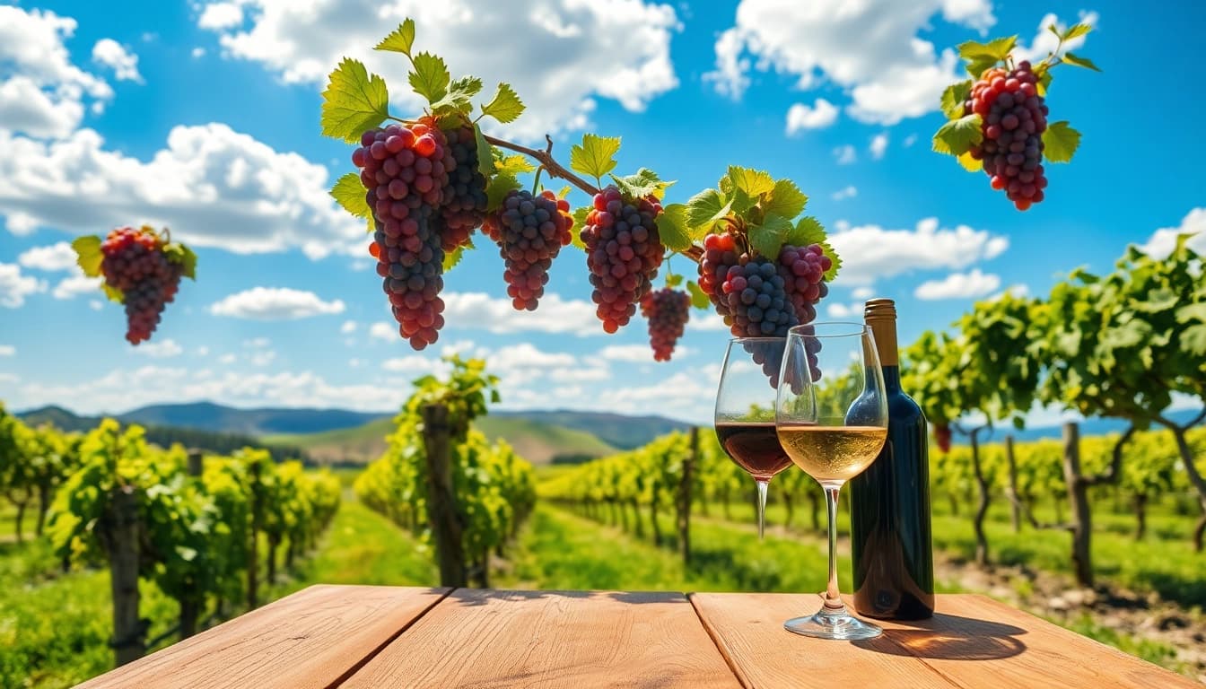 Taste exquisite wines at Clarksburg ca wineries surrounded by beautiful vineyards.