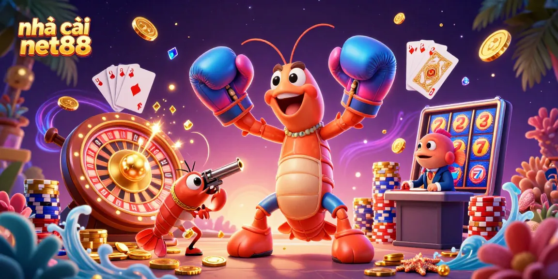 Engage with the thrilling world of nhà cái net88 featuring vibrant casino characters amidst dynamic game elements.