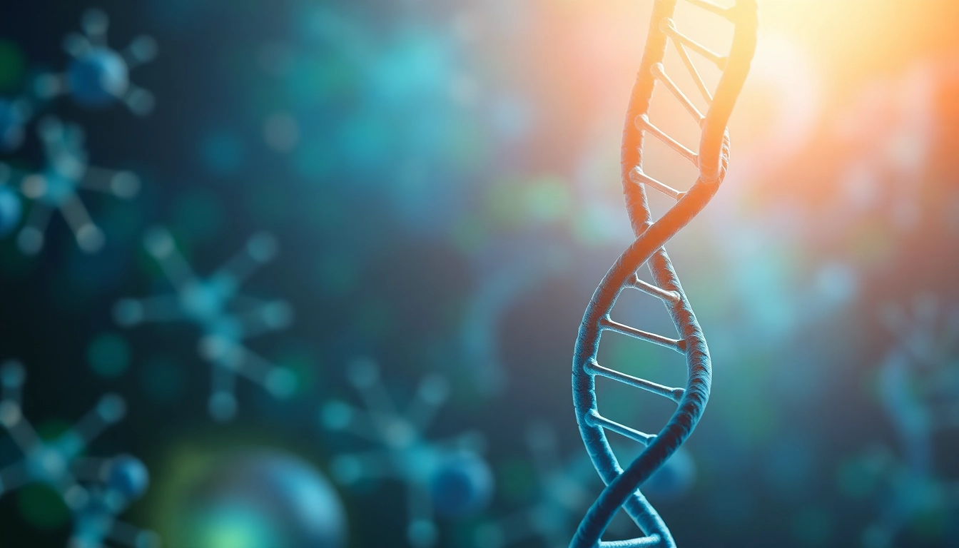 에볼루션의 개념을 담은 DNA 이중 나선 이미지입니다.
