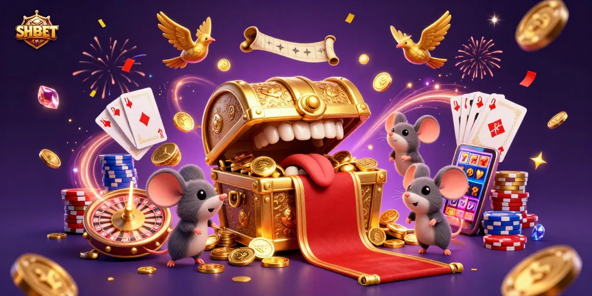 SHBET showcases thrilling live casino action with vibrant elements and engaging characters in a colorful scene.